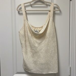 Formal Cream Tank 100% Polyester Size 18 by Robbie Sport with elegant stitching